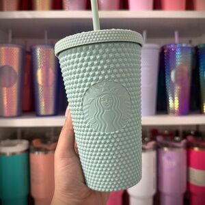 Grande Mint Studded Starbucks Tumbler